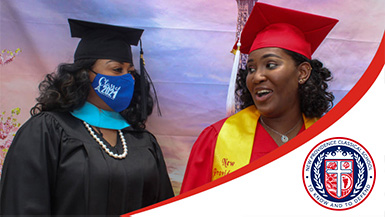two graduating females